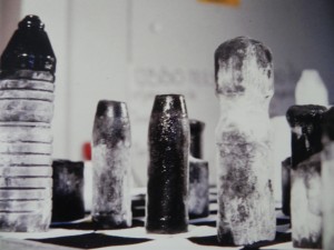 George Geutjes, schaakspel van ijs
